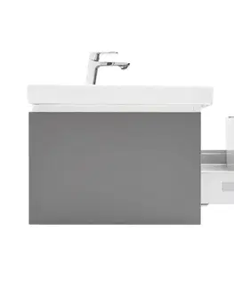 Kúpeľňový nábytok Kúpeľňová skrinka s umývadlom SAT Feel 120x30x44, 8 cm antracit mat SATFEEL120ANTU4BA SATFEEL120ANTU4BA