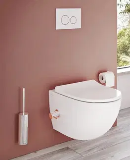 WC tlačidlá k nádržkám Ovládacie tlačidlo VitrA Vetro sklenené biele 740-1600 740-1600