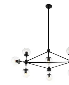 Svietidlá Open Design OR80094 - Luster na tyči BAO 10xE27/8W/230V čierna OR80094