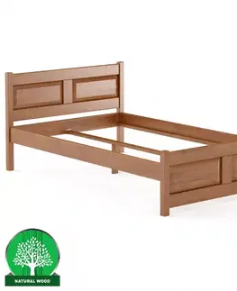 Drevené postele Posteľ buková LK109–120x200 cm čerešňa