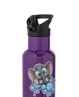 Termosky a termohrnčeky Kinekus Termoflaša 350 ml nerez, slon fialová NAVA