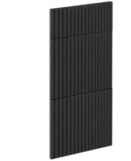 Kuchynské skrinky Čelo skrinky Luxeo F14-D40S3-AX ryfla black