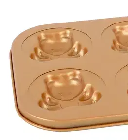 Formy na pečenie MAKRO - Forma na pečenie MACKO 6ks GOLD