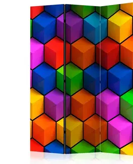 Paravány Paraván Colorful Geometric Boxes Dekorhome