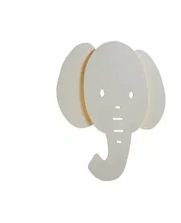 Nástenné osvetlenie Detská nástenná lampa béžová vrátane LED 3-stupňové stmievanie - Ellie the Elephant