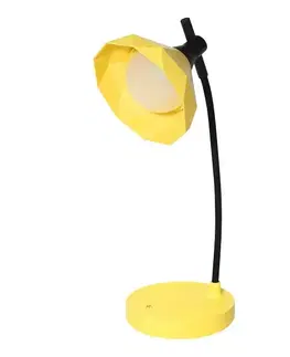Lampy do obývačky Stolová lampa LED FLEUR 66351 žltá LB1