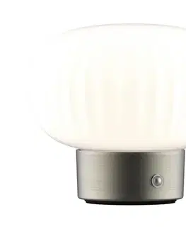 Lampy  LED Stmievateľná dotyková stolná lampa LATTE LED/1,8W/5V USB 2000 mAh chróm/biela 329844