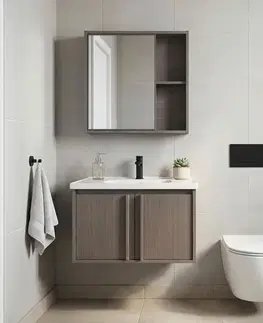 Kúpeľňový nábytok REA - Súprava kúpeľňového nábytku s umývadlom Gama T25023 KJM 60CM REA-M0205