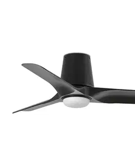 LED osvetlenie FARO Barcelona FARO 33827WT-1TW-LED Stm. str. vent. HEY TUB S LED/10W/230V čierna pr.90 cm WT+DO 33827T1TW