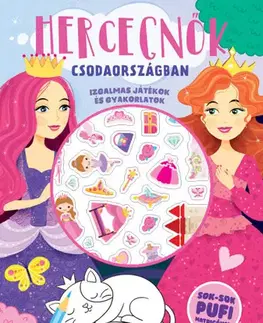 Nalepovačky, vystrihovačky, skladačky Hercegnők Csodaországban