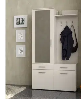 Predsieňové steny KONDELA Levito predsieň biela