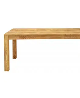 Jedálenské stoly Jedálenský stôl Manu 175x90 indický masív mango