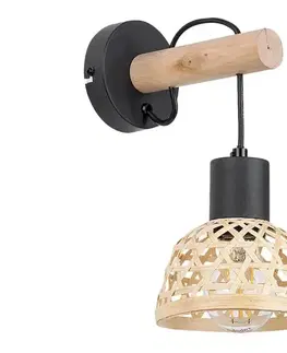 Svietidlá Rabalux 71025 - Nástenné svietidlo RATTAN 1xE27/15W/230V ratan 71025