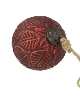 Vianočné dekorácie Ozdoba Vintage Crimson ⌀10 cm red