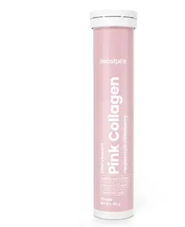 Kolagén na kĺby BeastPink Šumivý Pink Collagen 20 tab. jahodová malina