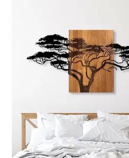 Obrazy  Nástenná dekorácia 70x144 cm strom drevo/kov 899SKL2316