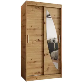 Šatníkové skrine Skriňa Milo 100 artisan