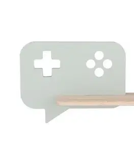 Svietidlá  LED Detské nástenné svietidlo s poličkou CONSOLE LED/5W/230V zelená 21-75680