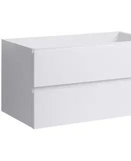 Kúpeľňový nábytok CERANO - Kúpeľňová skrinka pod umývadlo Carole - biela matná - 99x48x45 CER-431560