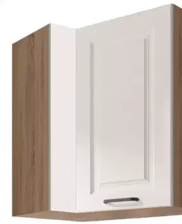 Kuchynské skrinky visiace Kuchynská skrinka Smart  45g pravá Sonoma/Biely Mat