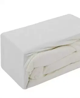 Bytový textil Prestieradlo jersey s gumkou 115GSM 140x200 biela