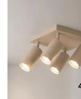Svietidlá Brilagi - LED RGBW stmievateľné bodové svietidlo SELE SQUARE 4xGU10/6,5W/230V béžové BG5267+4xAI0589