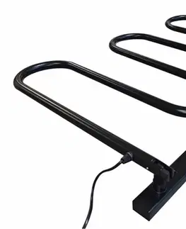 Radiátory do kúpeľne OLSEN SPA - Elektrický sušiak otočný - Farba - Čierna, Materiál - Komaxit, Rozmer radiátora - ES 3 - 35 x 865 x 580 mm, Výkon - 83 W OLBES3OCER