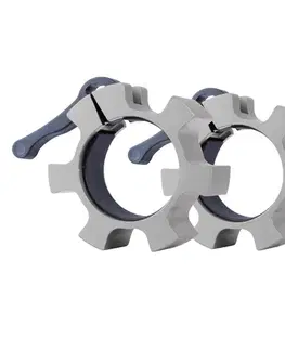 Bezpečnostné objímky pre činky Set olympijských hliníkových objímok inSPORTline CL-21 50mm strieborná