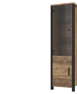 Vitríny VITTO moderná vysoká vitrína 05
