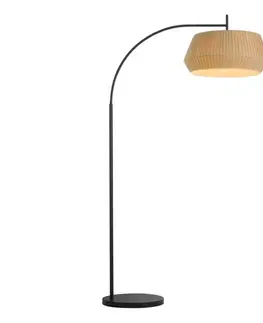 Lampy Nordlux - Stojacia lampa DICTE 1xE27/60W/230V čierna/béžová 2112414009