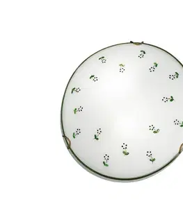 Svietidlá Kolarz 731.11.4.21 - Stropné svietidlo NONNA 1xE27/60W/230V pr. 30 cm zelená 731.11.4.21