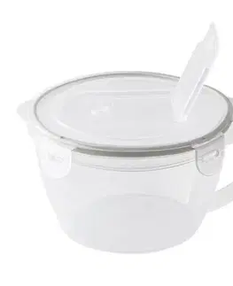 Dózy na potraviny Kinekus Dóza plastová Q-lock 900ml okrúhla s uškom