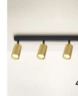 Svietidlá BRILAGI - LED RGBW stmievateľné bodové svietidlo SELE GOLDEN 4xGU10/4,8W/230V čierna/zlatá BG1008+4xAI2382