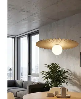 Svietidlá EMIBIG Závesné svietidlo UMBRA na lanku 1xG9/8W/230V béžové 1728/1