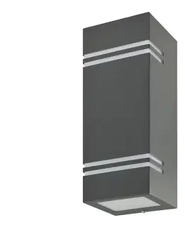 Svietidlá  Vonkajšie nástenné svietidlo QUAZAR7 2xGU10/11W/230V IP44 šedá KTLOQZ7SZ