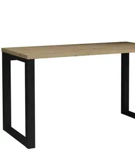 Moderné kancelárske stoly Písací stôl Max dub artisan/čierny