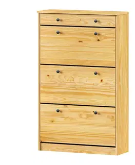 Nábytok do chodby Botník 8833K lak, kovové úchytky