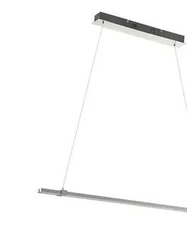 Svietidlá Eglo 55097 - LED stmievateľný luster na lane 2xLED/9W/230V matný chróm 55097
