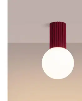 Svietidlá  SL.1748 - Kúpeľňové stropné svietidlo HALO 1xG9/8W/230V IP44 červená SL.1748