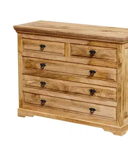 Komody Komoda Guru 120x90x45 indický masív mango