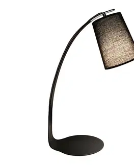 Lampy  108008 - Stolná lampa GALLANT 1xE27/11W/230V čierna/hnedá 108008