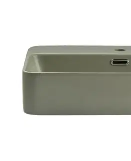Umývadlá ArtCom Keramické umývadlo TRUST 2 E-6282 | zelený mat 55 cm