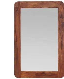 Zrkadlá Zrkadlo Tina 60x90x2,5 indický masív palisander