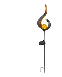 LED osvetlenie Globo 33465 - LED Solárne svietidlo SOLAR LED/0,02W/3V 600mAh IP44 bronz 33465