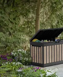 Záhradné úložné boxy Záhradný úložný box KENTWOOD 190L Rojaplast
