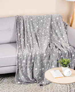 Prikrývky 4home Deka Soft Dreams Stars svietiaca, 150 x 200 cm