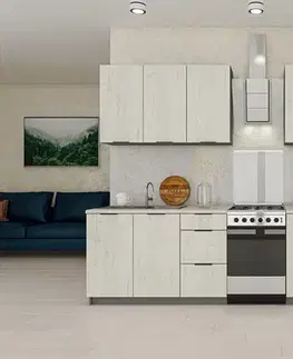 Kuchynské linky OLIVIA moderná kuchynská linka 260, white craft oak
