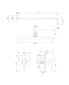 Sprchy a sprchové panely Omnires Y SYSY36WM