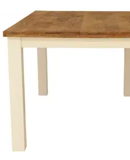 Jedálenské stoly Jedálenský stôl Agni 120x90 indický masív mango