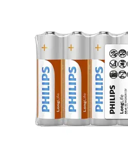 Predlžovacie káble Philips R6L4F/10 - 4 ks Zinkochloridová batéria AA LONGLIFE 1,5V 900mAh Phil-R6L4F/10